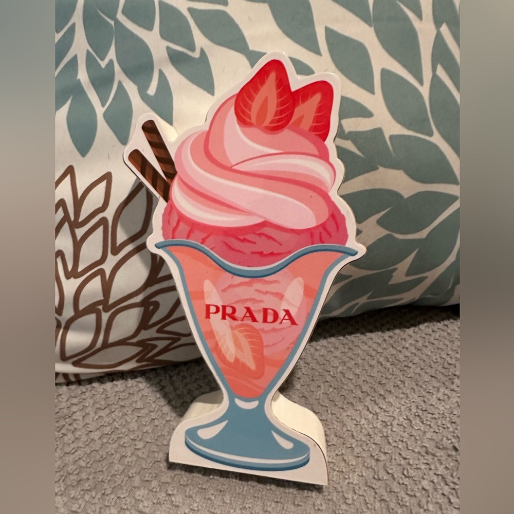 Prada wooden sign NEW